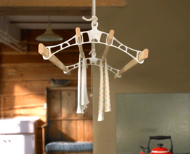 The Pulley Maid classic traditional clothes airer, indoor drying rack