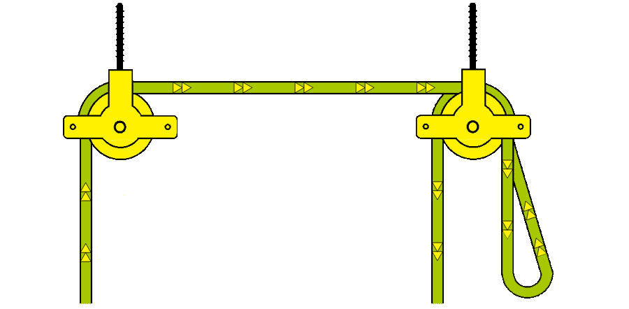How to install a pulley maid ceiling airer standard configuration