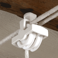Double Screw Pulley & Sash Cord